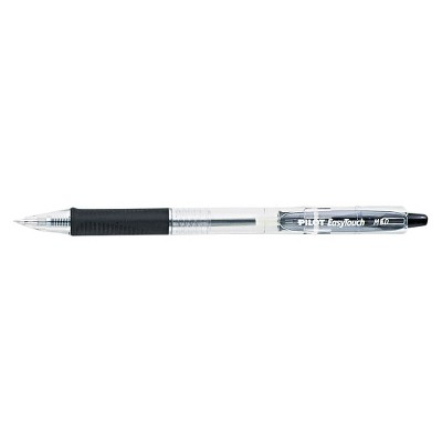 Pilot 12ct EasyTouch Retractable Ballpoint Pen Medium Point 1.0mm Black