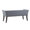 NicBex 49.5" Welborn Ottoman Bench with Nailhead Trim,Polyester Upholstered End of Bed Bench,Accent Bench for Bedroom & Living Room,Bedroom Furniture - 4 of 4