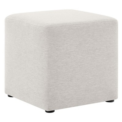 Modway Callum Large 29 in. Round Woven Heathered Fabric Upholstered Ottoman