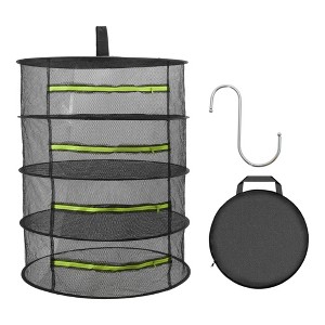 Unique Bargains Mesh Hanging Herb Drying Rack Foldable for Vegetable Plant - 1 of 4