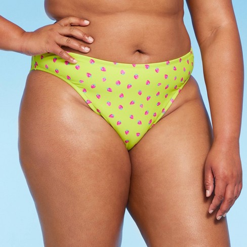 Women's Underwire Bikini Top - Wild Fable™ Green Strawberry Print Xxs :  Target