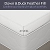 Hastings Home Down Mattress Topper - 4-Inch Duck and Goose Feather Bed with Cotton Cover - 4 of 4