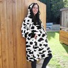 Catalonia Women's Casual Blanket Hoodie Sweatshirt, Cozy Fleece Blanket Pullover Sweater with front Pocket, Clothing Cozy Gift for Wife Woman - 2 of 4