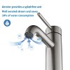 PAGED Single Hole Bathroom Faucet Stainless Steel Waterfall Faucet with Aerator, Faucet for Bathroom Sink - 3 of 4