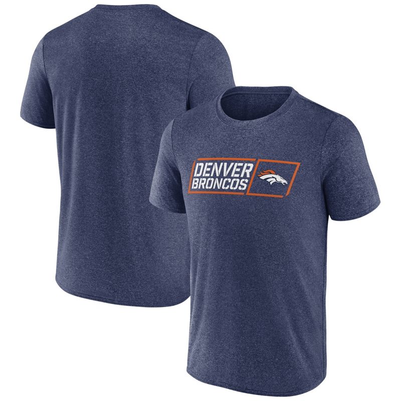 NFL Denver Broncos Men&#39;s Quick Tag Athleisure T-Shirt, 1 of 4