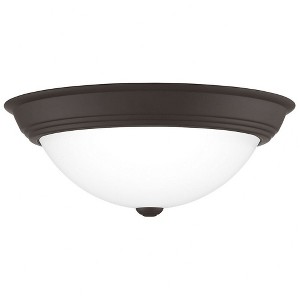 Quoizel Lighting Erwin 3 - Light Flush Mount in  Old Bronze - 1 of 2