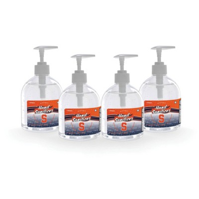 NCAA Syracuse Orange 16oz Pump Top Hand Sanitizer - 4pk