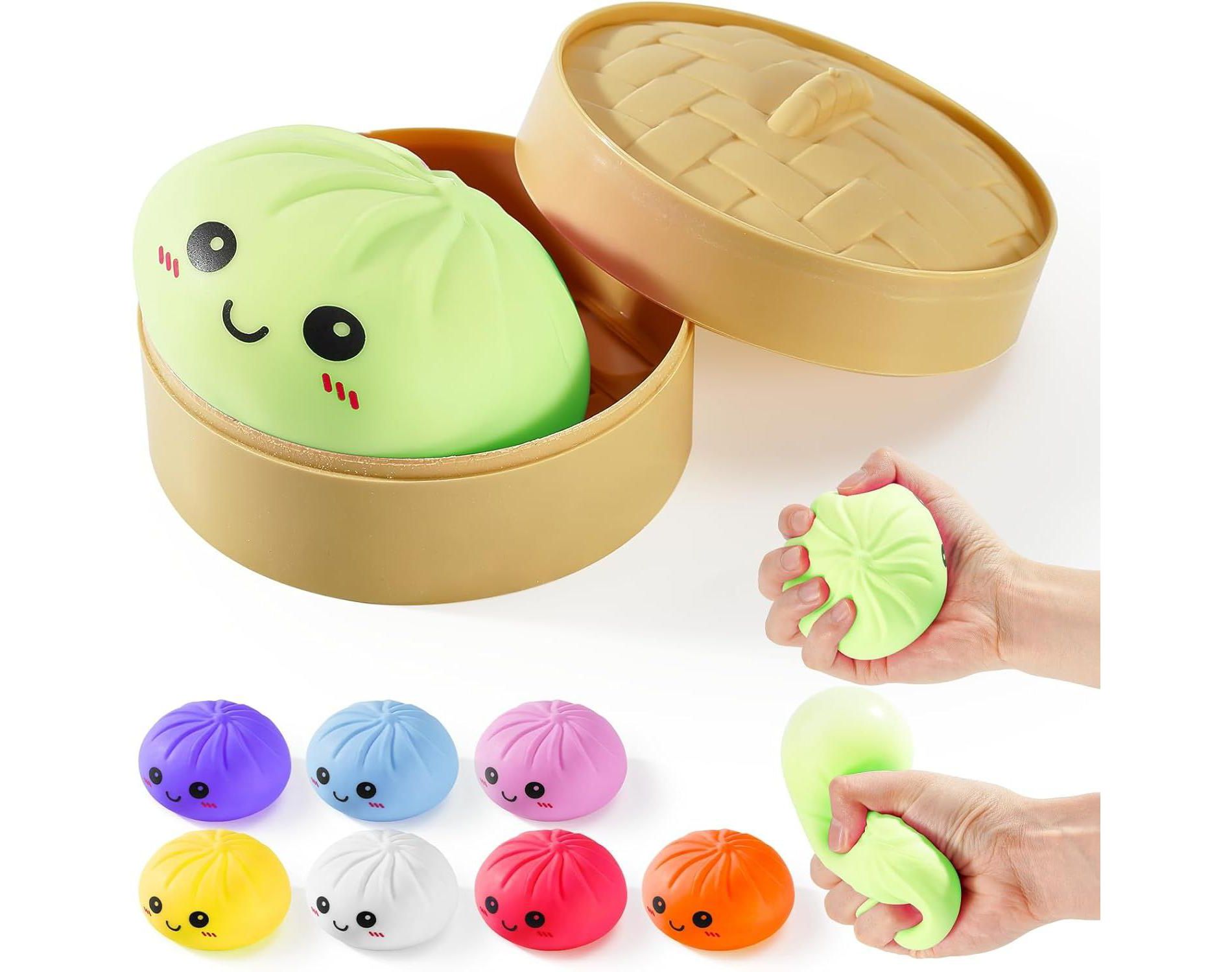 Link Dumpling Squishies, Colorful Dumplings Mystery Box, Stress Balls Fidget Sensory Toy