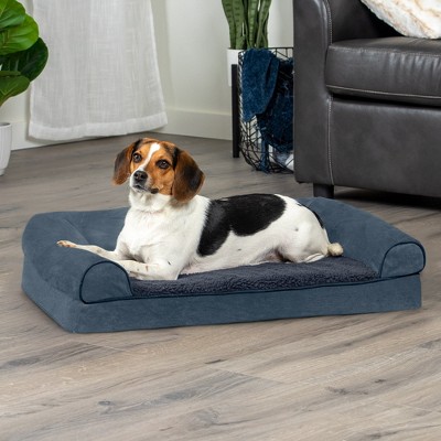 Medium Orion Blue Orthopedic Elevated Dog Sofa Bed