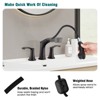 PROOX 8 in. Widespread Double Handle Bathroom Faucet  with Pull Out Sprayer - 4 of 4