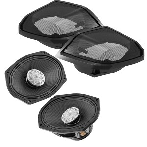 Diamond Audio Motorsport Cut In Speaker Lid Kit With MS692NEO2 2-Ohm Coaxial Speakers Compatible with HD 2024 And Up - 1 of 4
