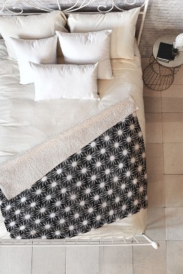 Schatzi Brown Mila Sun Black Fleece Blanket, 50x60 - Deny Designs