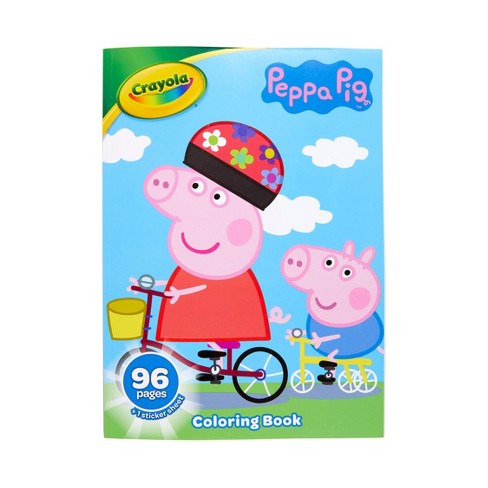 Download Crayola 96pg Peppa Pig Coloring Book With Sticker Sheet Target
