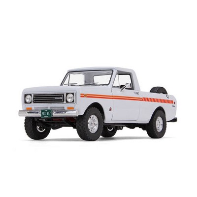 1979 International Scout Terra Pickup Truck White / Orange Spear 1/25 Diecast Model Car by First Gear