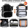 Fishing Tackle Backpack with Rod Holders, Bottle Holder, Storage Bag Store Fishing Gear - 3 of 4
