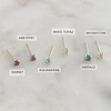 Tiny Natural Birthstone Studs in Gold, Rose Gold, Silver - Honeycat - 4 of 4