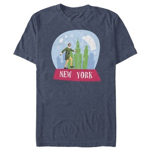 Men's Elf New York Snow Globe T-Shirt - 1 of 3