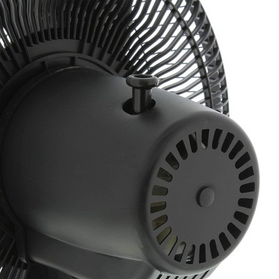 Comfort Zone CZ121BK Powerful 12 Inch High Velocity 3 Speed Adjustable Wide Oscillating Home Desk/Tabletop Portable Fan, Black