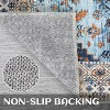 Vintage Oriental Washable Area Rug, Stain-Resistant Low Pile, Non-Slip Distressed Carpet for Living Room, Bedroom, Office - 4 of 4