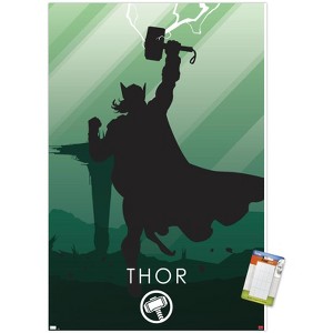 Trends International Marvel Heroic Silhouette - Thor Unframed Wall Poster Prints - 1 of 4