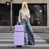 ChicFurnit Bag and Luggage Sets Hardside Checked Luggage, ABS Suitcase with Double Spinner Wheels, TSA Lock, Purple, 14.4"*9.1"*22.2" - 2 of 4