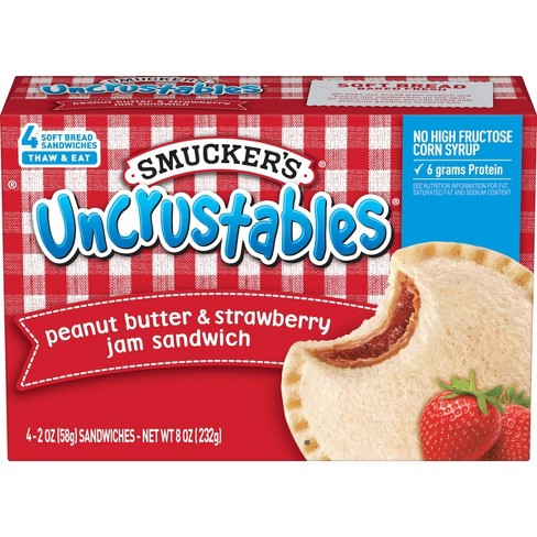 Smucker's Uncrustables Frozen Peanut Butter & Strawberry Jam Sandwich - image 1 of 4