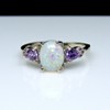 Celia Fire Opal Ring Purple Engagement Womens Ginger Lyne Collection - 2 of 4