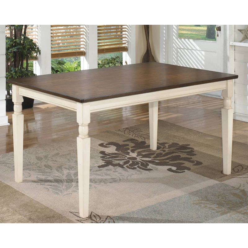 Whitesburg Rectangular Dining Room Table Wood/Brown/Cottage White - Signature Design by Ashley, 2 of 12