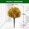 Artificial Topiary Trees Set of 2, Topiary Trees with Metal Ground Spike for Winter and Fall,Christmas Topiary Tree Outdoor Front Porch Garden - 2 of 4