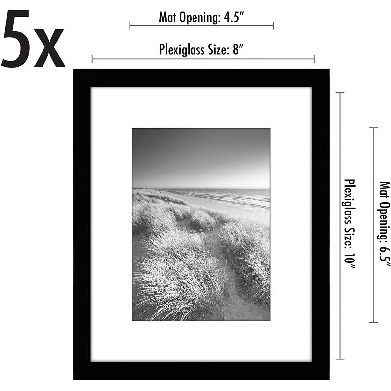 Americanflat Picture Frame with plexiglass - Hanging Hardware For Horizontal and Vertical Display, 2 of 5