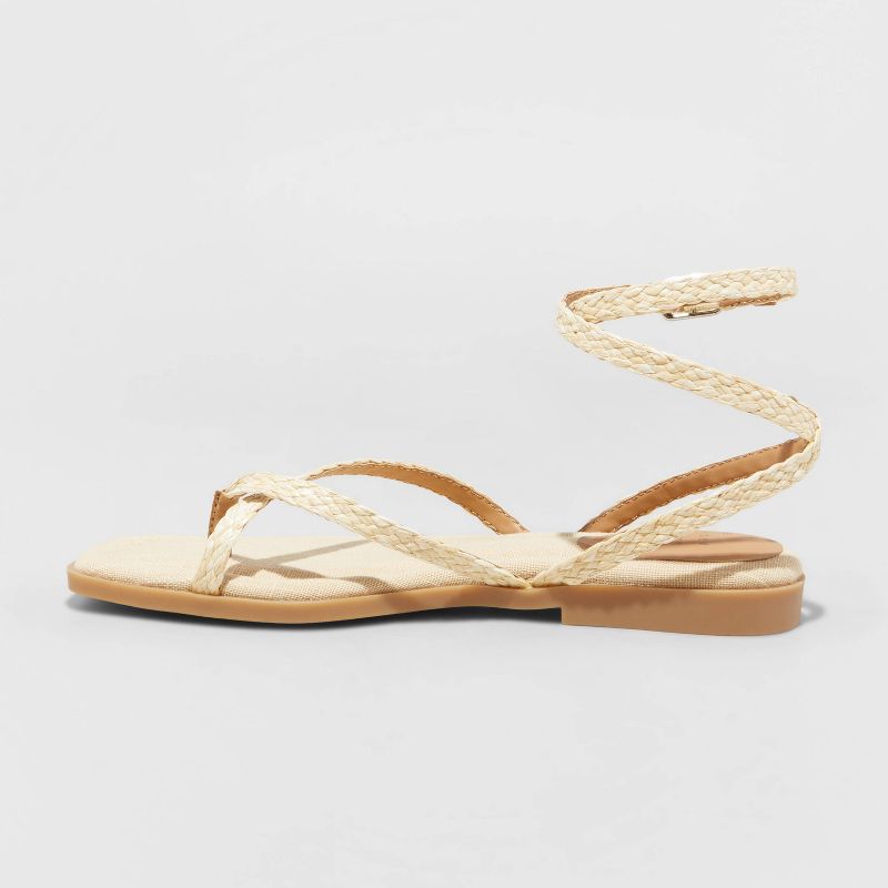 Women&#39;s Luisa Ankle Strap Thong Sandals - A New Day&#8482;, 3 of 23