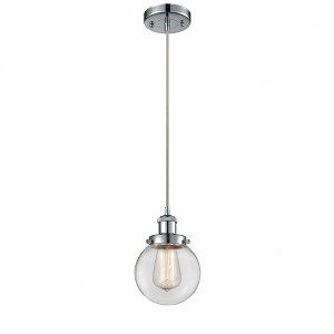 Beacon - 1 Light Cord Hung Mini Pendant In Modern Style-9 Inches Tall and 6 Inches Wide - 1 of 1