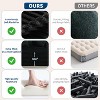 GustoWave Oversized 2 Person Bean Bag Chaise Lounge Bed, Sofa Bed with 4 Pillows for Living Room, Bedroom - 4 of 4