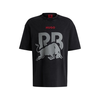 HUGO Visa Cash App RB F1 Men's Fanwear Washed T-Shirt