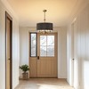 DORESshop Modern Gold 5-Light E12 Chandelier with White Shades for Kitchen, Living Room, and Entryway (Light bulbs not included) - 3 of 4