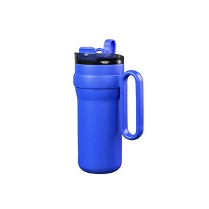 28.75oz/850ml stainless steel insulated water bottle, built-in straw double-drink coffee cup - 1 of 4