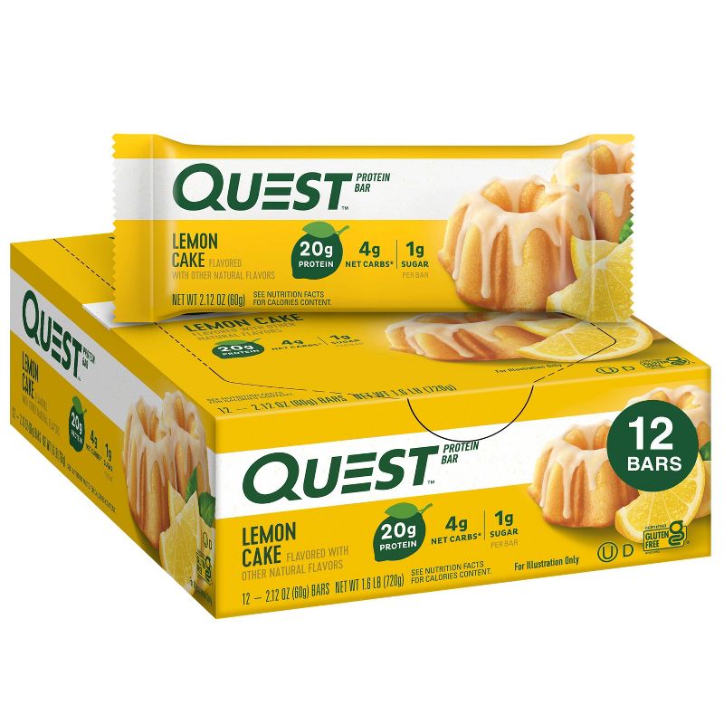 Quest Nutrition Protein Bar - Lemon Cake, 1 of 11