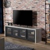 Briggin Industrial TV Stand for TVs up to 70" Black - HOMES: Inside + Out: Sliding Glass Doors, Cable Management - 2 of 4