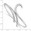 Black Bow Jewelry Rhodium Plated Sterling Silver & Diamond Serpentine Bangle Bracelet - 3 of 4