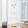 TOBILI Stainless Steel Spray Painted Hanger,Modern Silver Stainless Steel Coat Rack,Solid Wood Reinforcement At The Bracket - 3 of 4