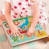 Battat Wooden ABC and Numbers Peg Puzzle Set - 2 of 4