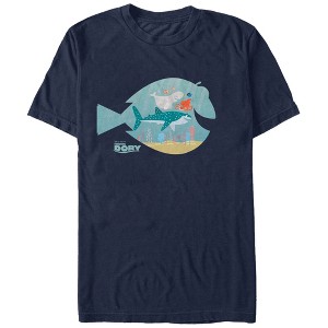 Men's Finding Dory Fish Frame T-Shirt - 1 of 4