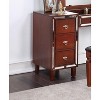 NicBex Vanity Desk with Mirror Dressing Table with Flip-top Mirror, Storage Drawers, Makeup Desk with Tufted Seat Stool for Apartment - 2 of 4