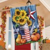 Briarwood Lane American Autumn Primitive House Flag Fall Patriotic Sunflowers 28" x 40" - 4 of 4