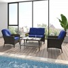 YARDSIGHT 4 Pieces Conversation Patio Set with Cushions - 3 of 4