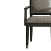 21.7" House Beatrice Two-Tone Accent Chair Gray Fabric/Charcoal Finish - Acme Furniture - 2 of 4