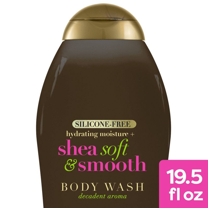 OGX Hydrating Moisture + Shea Soft &#38; Smooth Body Wash - 19.5 fl oz, 1 of 4