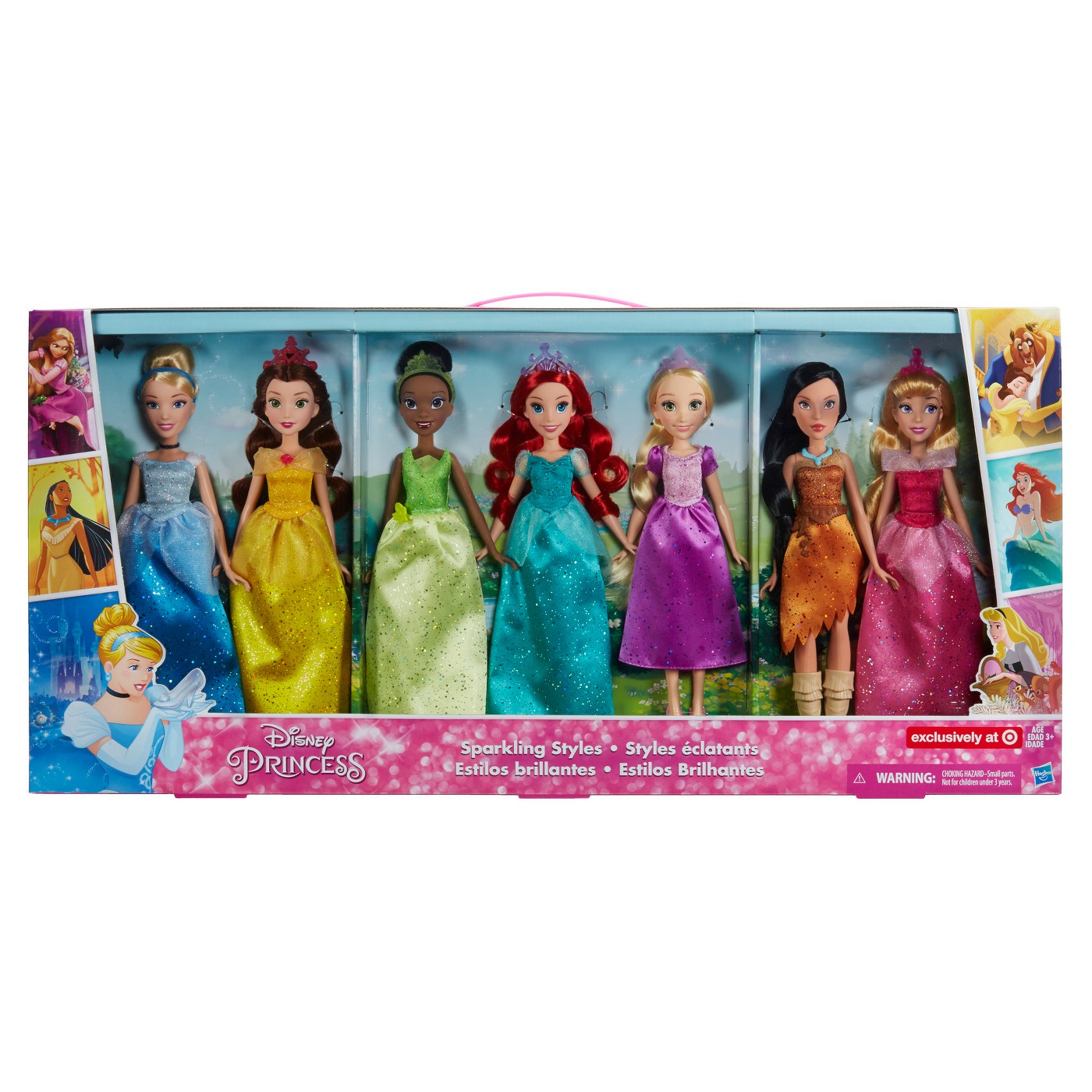 Disney Princess Sparkling Styles Dolls 7pk - image 2 of 11