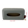 Unique Bargains Car Sun Visor Backseat Tissue Napkin Box Holder Case PU Leather for Vehicle SUV Truck RV - 3 of 4