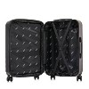 DUKAP Zahav Lightweight Hardside Medium Checked Spinner Suitcase - Black - 4 of 4